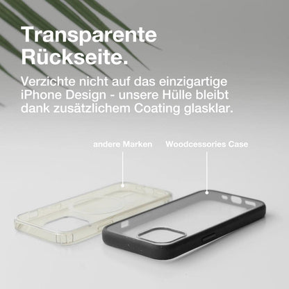WOODCESSORIES Clear Case Handy-Cover fur Apple iPh