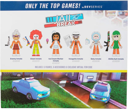 DevSeries CRS0059-6 Figuren Pack - Jailbreak: Hiding in Plain Sight, bewegliche Actionfiguren mit Spielcode