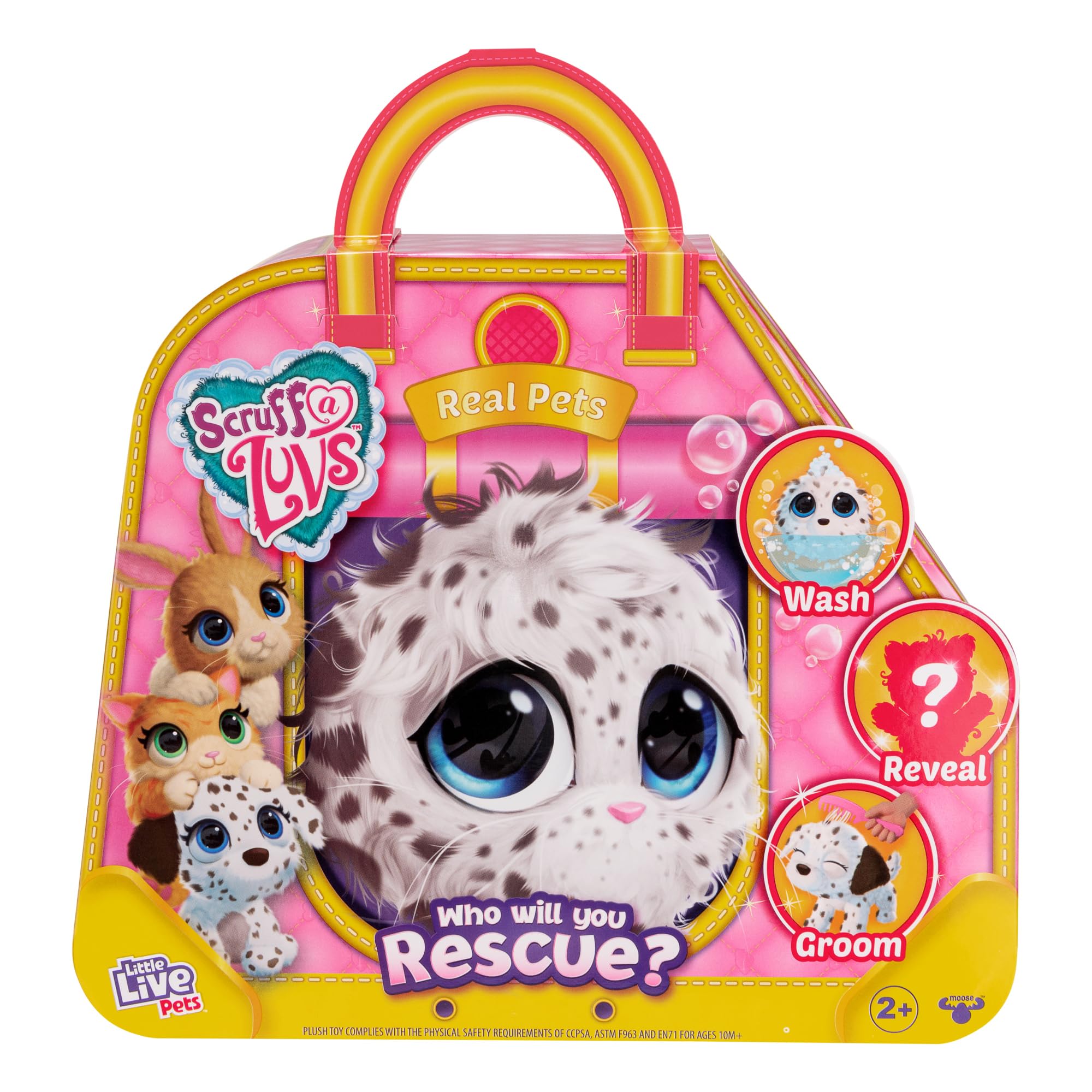 Little Live Pets| Scruff-a-Luvs Mystery Animal Reveal. Wash, Groom And Rescue A Cute Realistic Styled Plush Pet