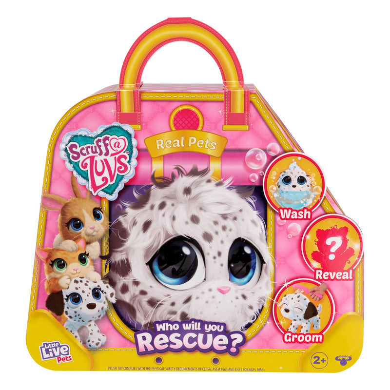 Little Live Pets| Scruff-a-Luvs Mystery Animal Reveal. Wash, Groom And Rescue A Cute Realistic Styled Plush Pet