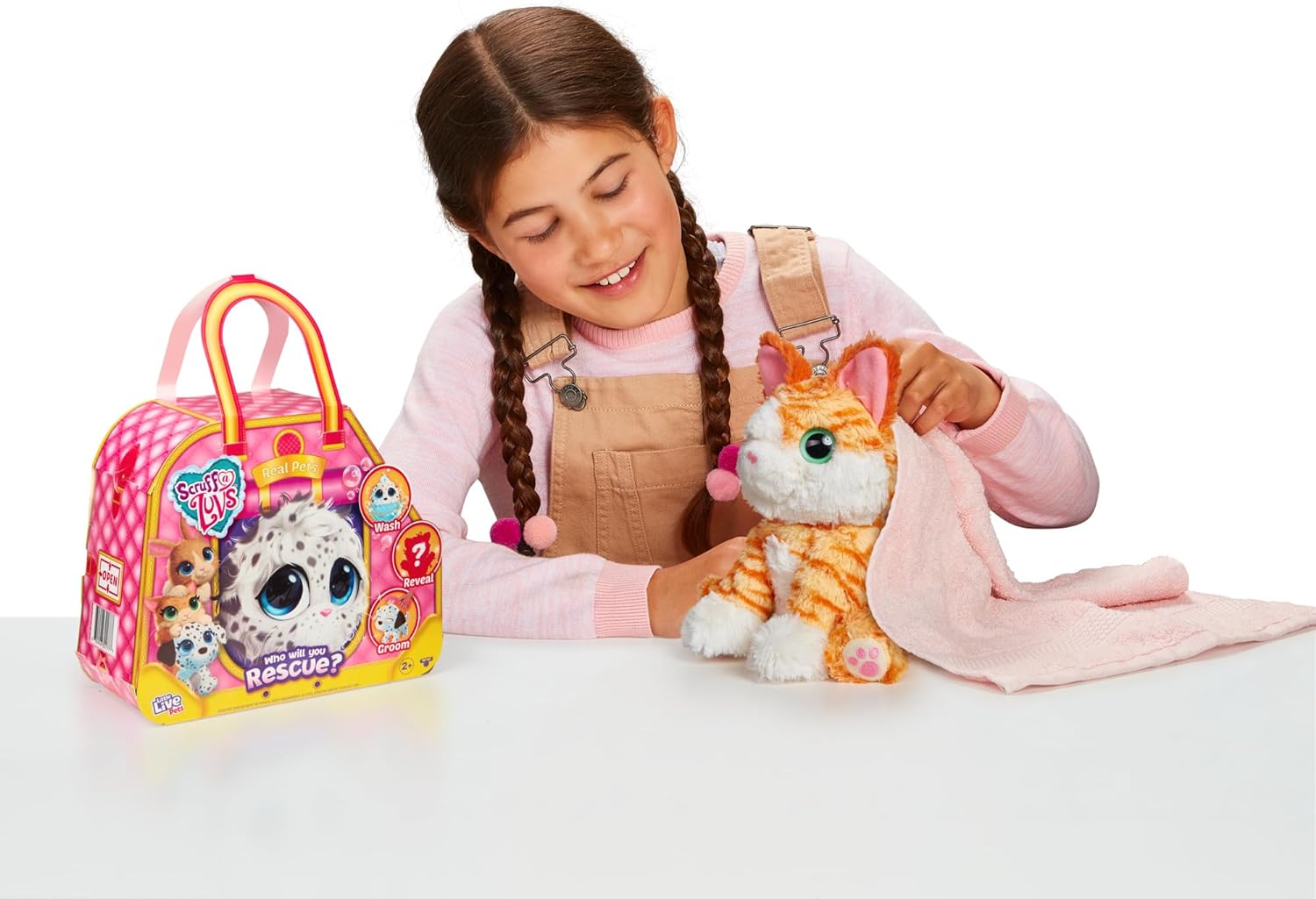 Little Live Pets| Scruff-a-Luvs Mystery Animal Reveal. Wash, Groom And Rescue A Cute Realistic Styled Plush Pet
