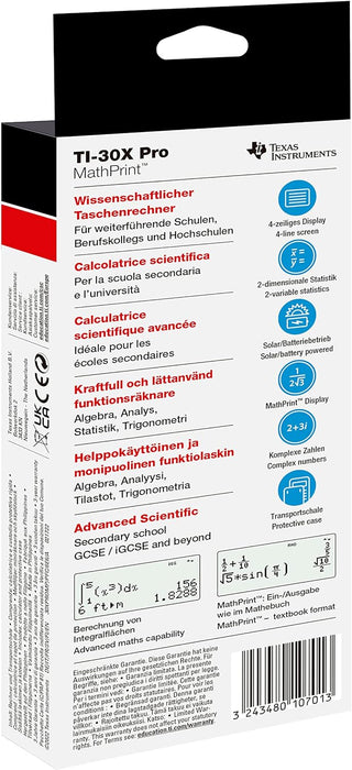 Texas Instruments - TI-30X Pro Mathprint Scientific Calculator