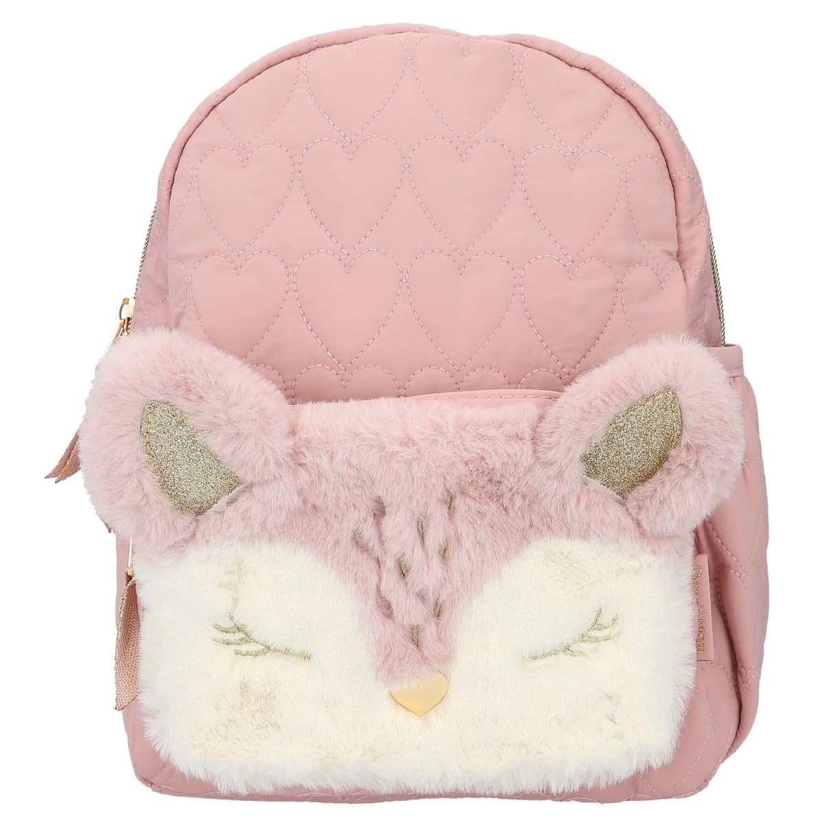 Depesche 12573 Princess Mimi Wild Forest - Rugzak voor kinderen met pluche, hertengezicht en oren, zak met rits