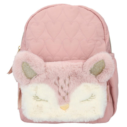 Depesche 12573 Princess Mimi Wild Forest - Rugzak voor kinderen met pluche, hertengezicht en oren, zak met rits