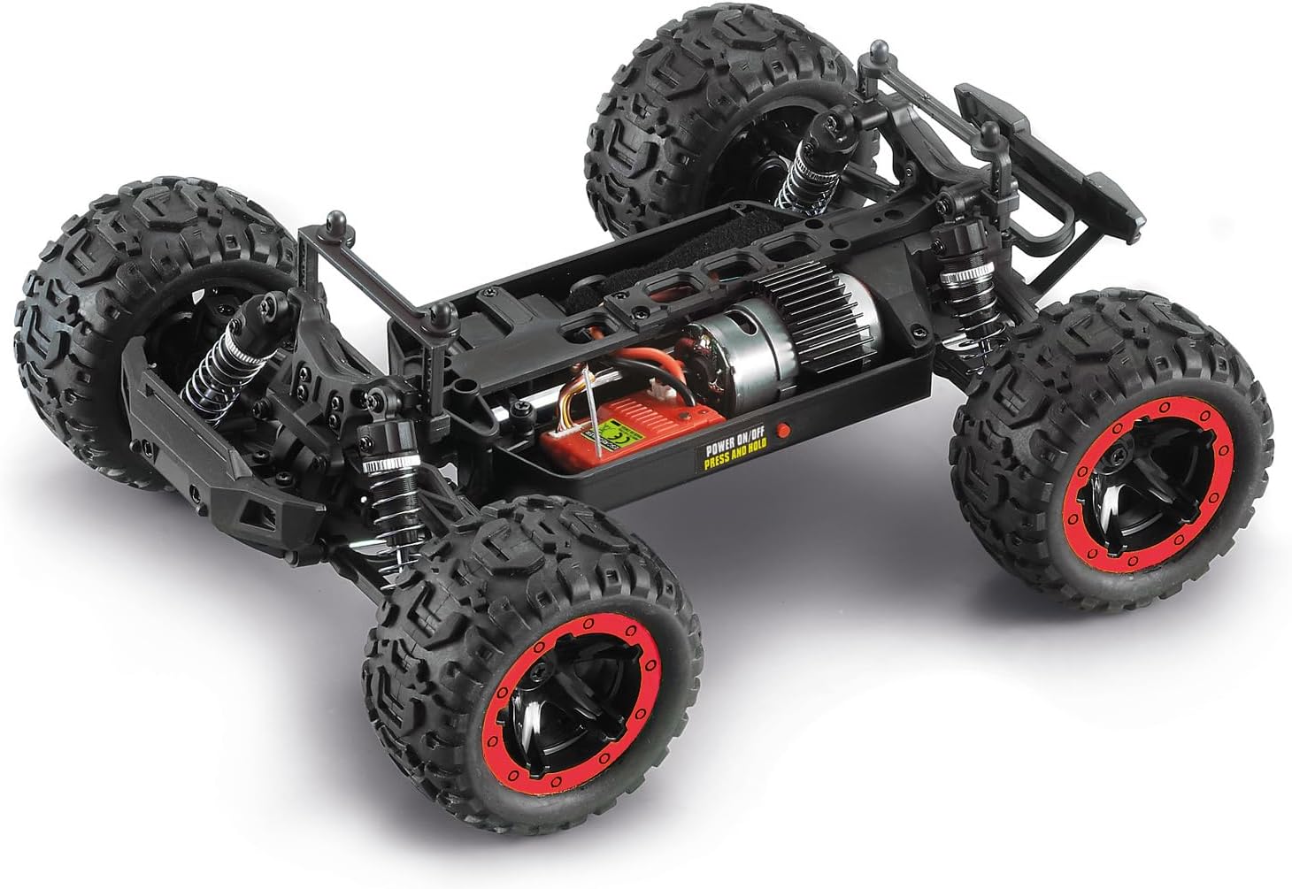 BLACKZON - Slyder MT 1/16 4WD Electric Monster Truck - Red (540098