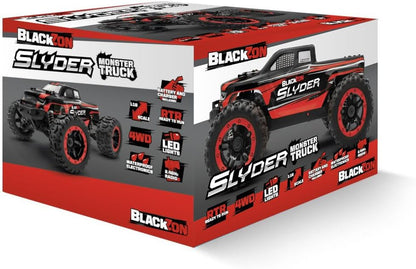 BLACKZON - Slyder MT 1/16 4WD Electric Monster Truck - Red (540098