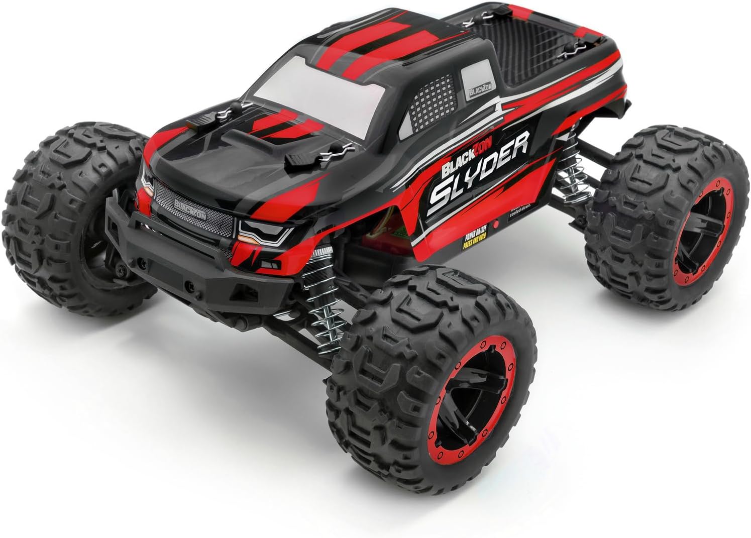 BLACKZON - Slyder MT 1/16 4WD Electric Monster Truck - Red (540098