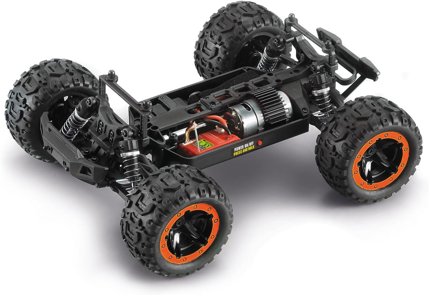 BLACKZON - Slyder MT 1/16 4WD Electric Monster Truck - Orange (540099