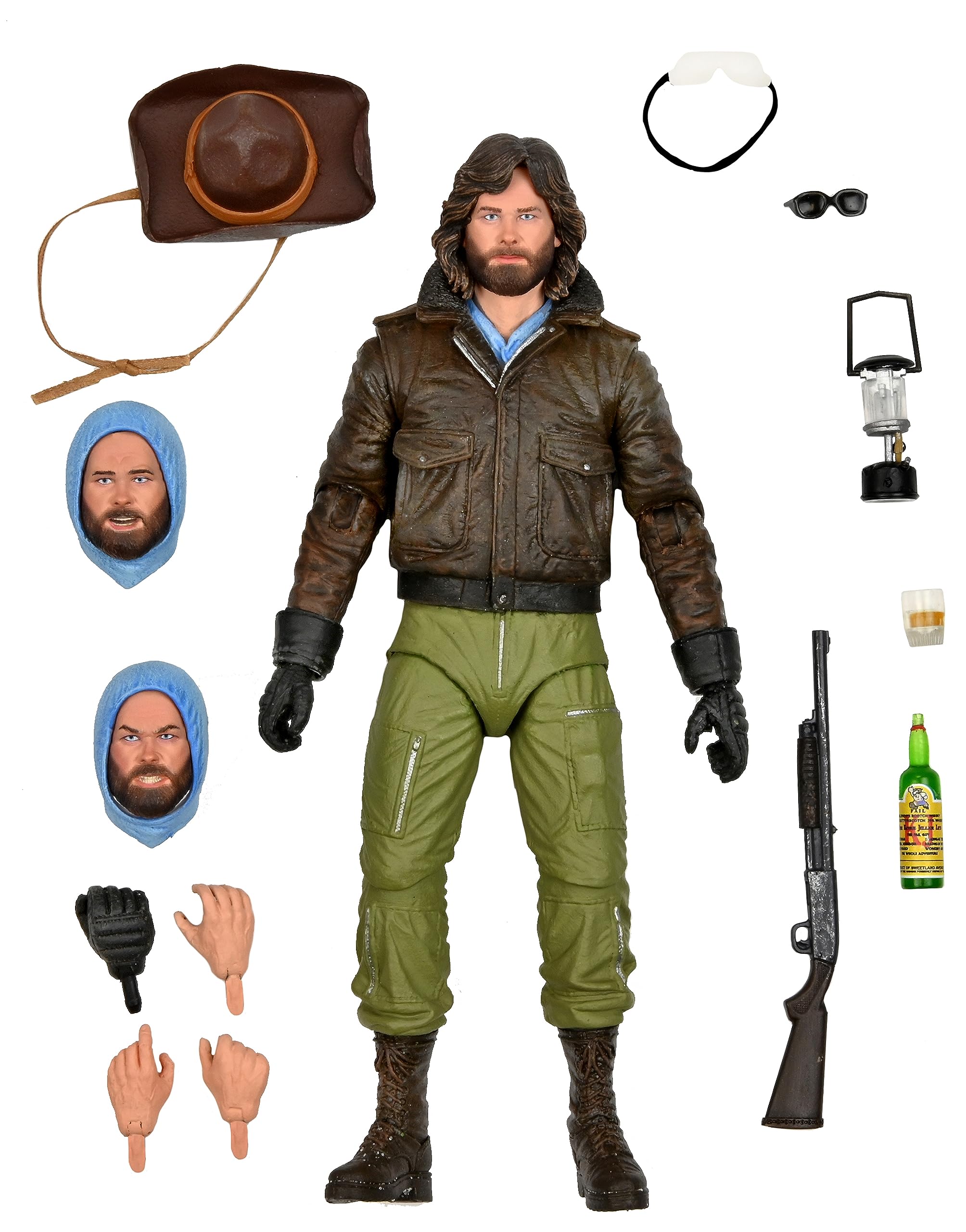 NECA The Thing Action Figure - Classic Kurt Multicolor Plastic Toy (10" x 2" x 2.7"