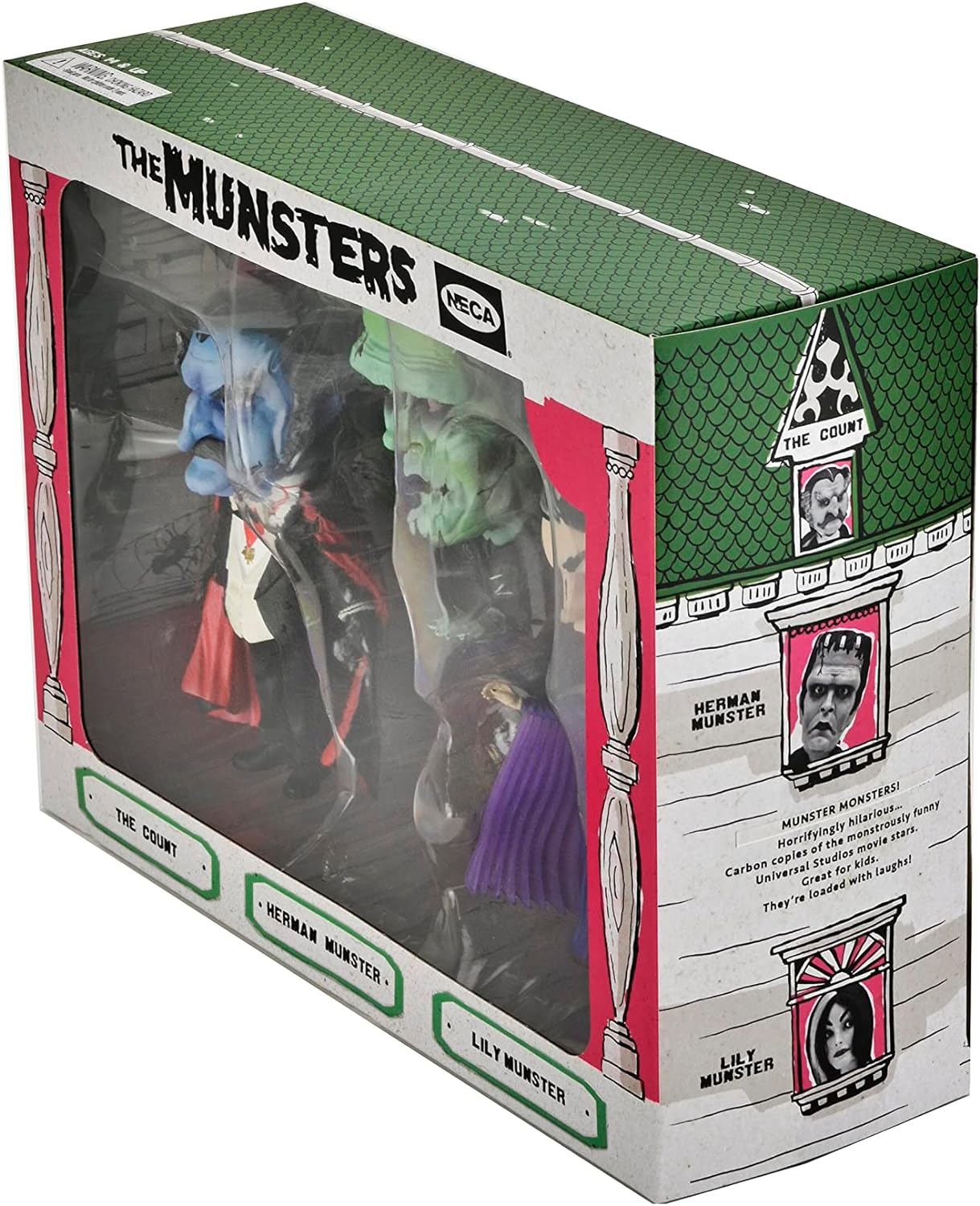 Neca - Rob Zombie's Munsters - Little Big Head Stylized Figure 3pk