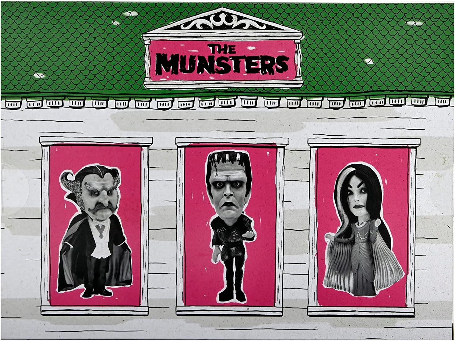Neca - Rob Zombie's Munsters - Little Big Head Stylized Figure 3pk