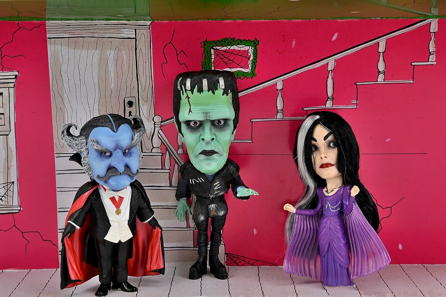 Neca - Rob Zombie's Munsters - Little Big Head Stylized Figure 3pk