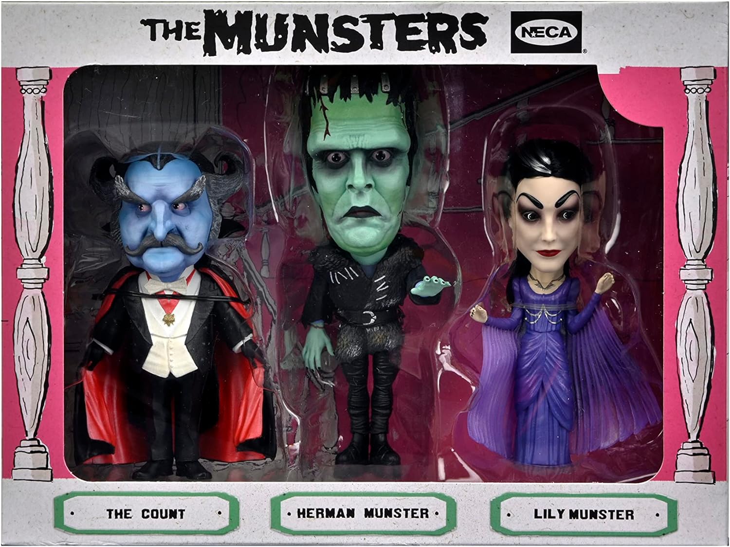 Neca - Rob Zombie's Munsters - Little Big Head Stylized Figure 3pk