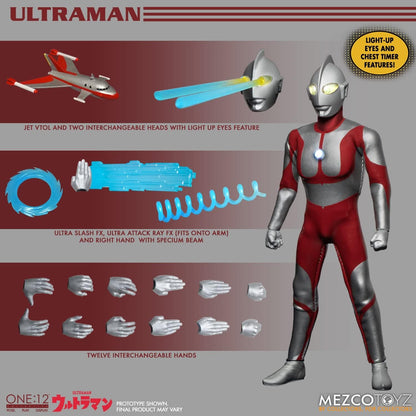Mezco Toys Ultraman figurine lumineuse 1/12 Ultraman 16 cm