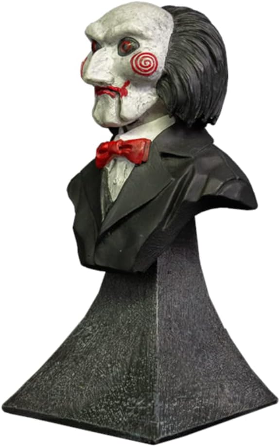 Trick Or Treat Studios Saw Mini Bust Billy Black/White/Red, Hand Painted, 100% Polyresin, in Collector's Box
