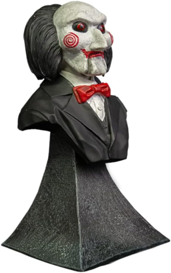 Trick Or Treat Studios Saw Mini Bust Billy Black/White/Red, Hand Painted, 100% Polyresin, in Collector's Box