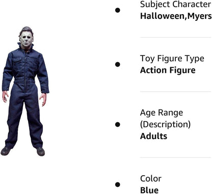 Trick Or Treat Studios- Michael Halloween, Myers Figura de acción, Color Azul, Talla única (TOT-1978-MYERS-AF-03618