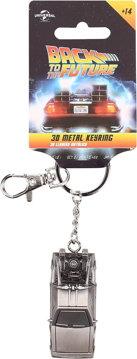 SD Toys SDTUNI20109 Back To The Future DeLorean Metal Keychain