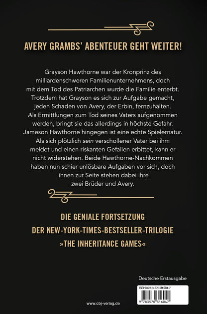 The Brothers Hawthorne: Die Fortsetzung der New-York-Times-Bestseller-Trilogie »The Inheritance Games«. Tik Tok made me buy it. (Die The-Inheritance-Games-Reihe, Band 4
