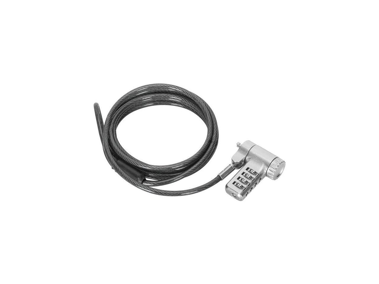 Targus DEFCON Ultimate Antivol à combinaison universelle réinitialisable – Préréglé – 4 chiffres – Acier galvanisé – 2 m – Pour moniteur, station d'accueil, ordinateur portable