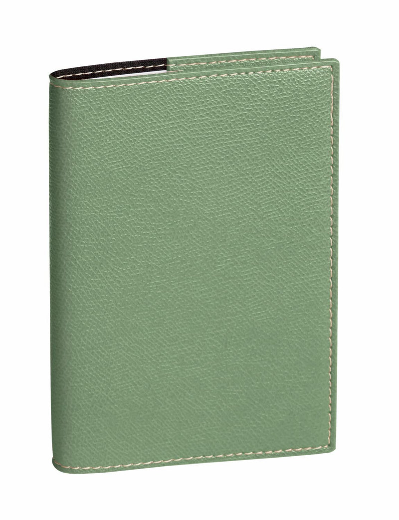 Quo Vadis 0041342Q Business Agenda Italian Language Year 2023 Color Sage Green Size 10x15 cm Weekly 13 Months December-December White Paper with Address Book and Removable Cover in Synthetic Club