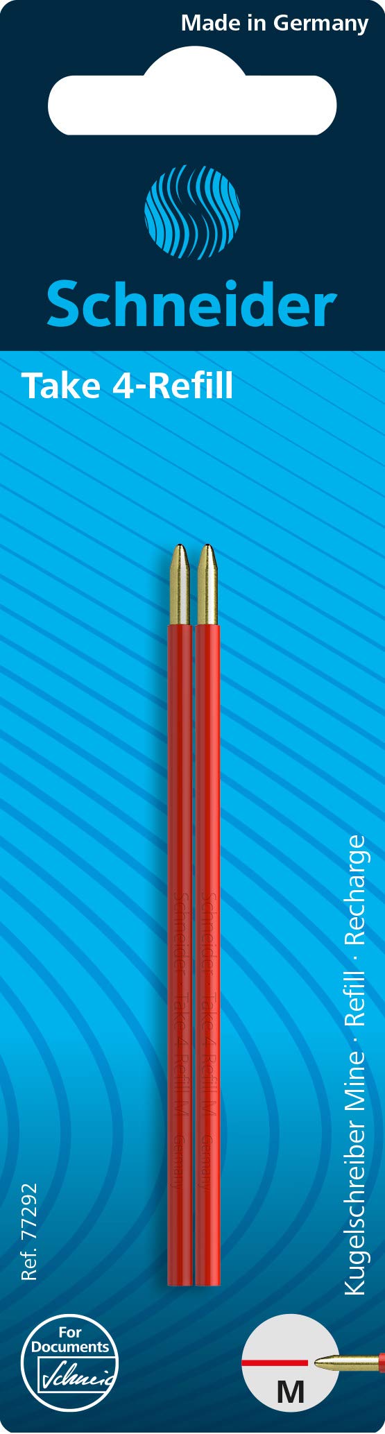 Schneider Take 4 Ballpoint Refills 2 Items red red 2 Items