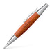 Faber-Castell 138382 PROP.PENCIL WOOD/CHROME SHINY BROWN