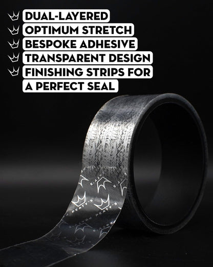 Peaty's Tubeless Wheel Conversion Kit - Enduro, DH, Gravel & Road Bike Kits - Includes: Tubeless Valves, Rim Tape & Biofibre Tyre Sealant Pouch - Premium Easy Step-By-Step First Time Setup Guide 25mm XC & Trail