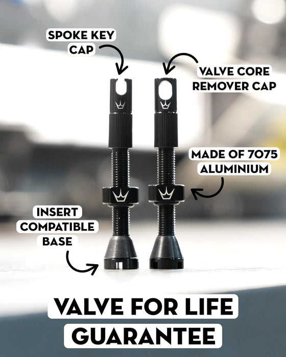 Peaty's Tubeless Wheel Conversion Kit - Enduro, DH, Gravel & Road Bike Kits - Includes: Tubeless Valves, Rim Tape & Biofibre Tyre Sealant Pouch - Premium Easy Step-By-Step First Time Setup Guide 35mm Enduro & DH (Wide)