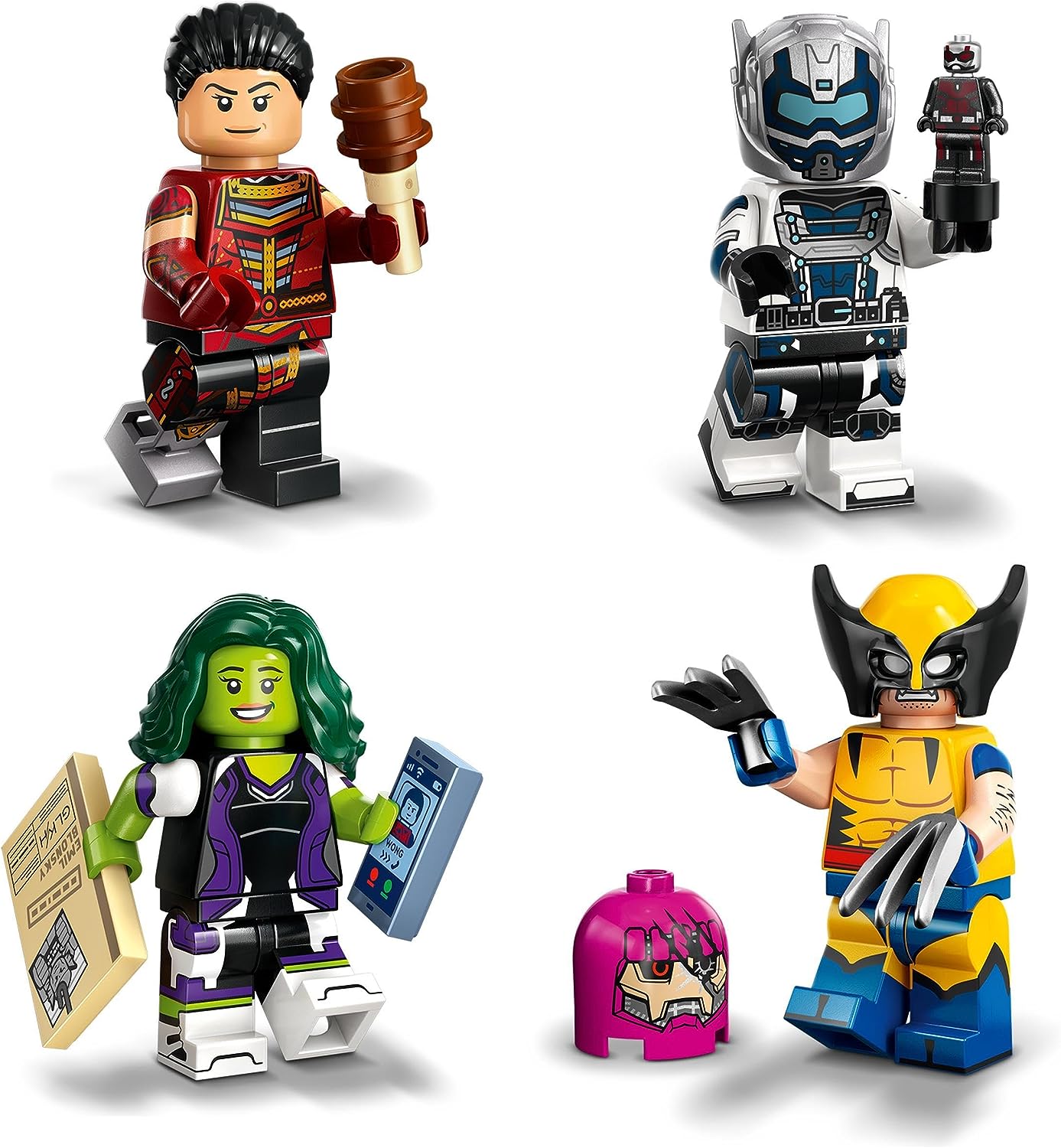 LEGO 71039 Minifigures Marvel Series 2, 1 of 12 Iconic Disney+ Show Characters to Collect in Each Mystery Bag, incl. Wolverine, Hawkeye, She-Hulk, Echo & More (1 Piece - Style Picked at Random)