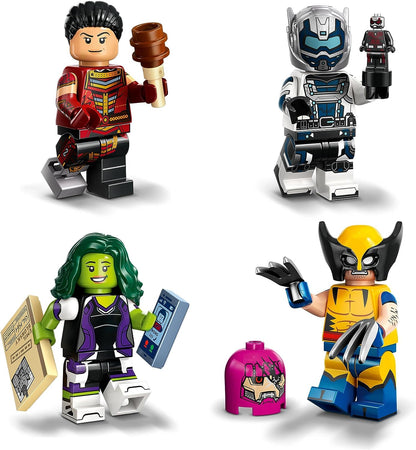 LEGO 71039 Minifigures Marvel Series 2, 1 of 12 Iconic Disney+ Show Characters to Collect in Each Mystery Bag, incl. Wolverine, Hawkeye, She-Hulk, Echo & More (1 Piece - Style Picked at Random)
