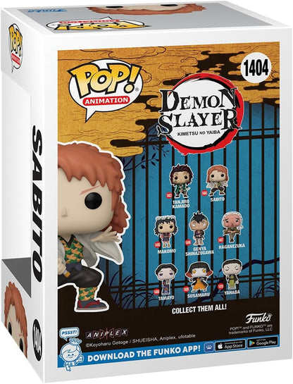 Funko POP! Animation: Demon Slayer - Sabito - (No Mask) - Collectable Vinyl Figure - Gift Idea - Official Merchandise - Toys for Kids & Adults - Anime Fans - Model Figure for Collectors and Display