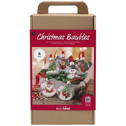 DIY Iron On Beads Kit - Christmas Balls - 6 pcs