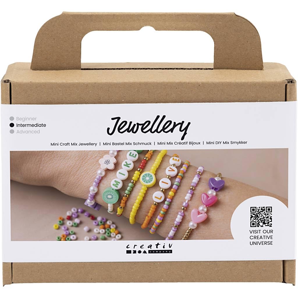 Creativ Art and Craft Supply, Vibrant, Beads Making Kit for Bracelets, One Size