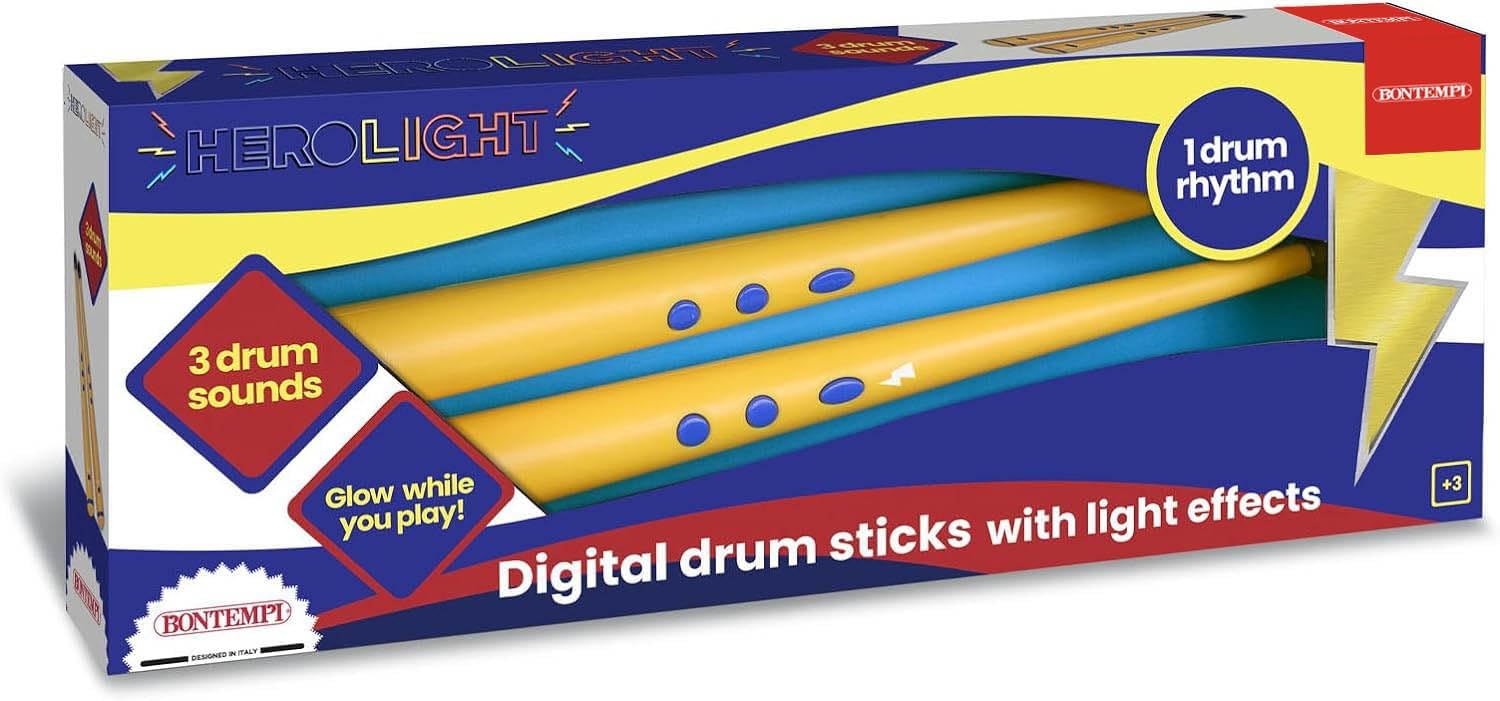 Bontempi | MoveMasters - Varitas Digitales Activadas por el Movimiento para Actuaciones Musicales Intuitivas, Naranja, 35x360x35 mm