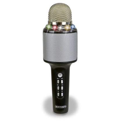 Bontempi 48 5010 Microfono Karaoke Wireless Con Altoparlante, Effetti Luminosi E Sonori