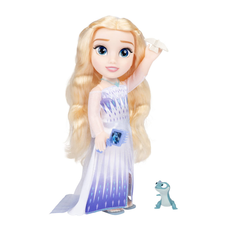 Die Eiskönigin Frozen Singing Elsa The Snow Queen Doll 35 cm, Sings Show Yourself, Includes Accessories for Extra Fun, Perfect for Girls from 3 Years, White and Blue