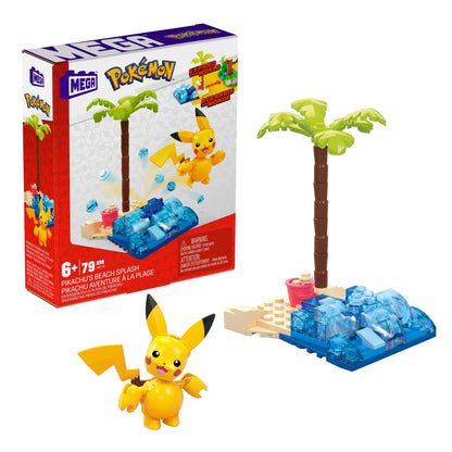 MEGA Construx Pokemon Constructor de aventuras surtido Set pequeño de bloques de construcción con personaje, 79-81 piezas, juguete +6 años (Mattel HDL75