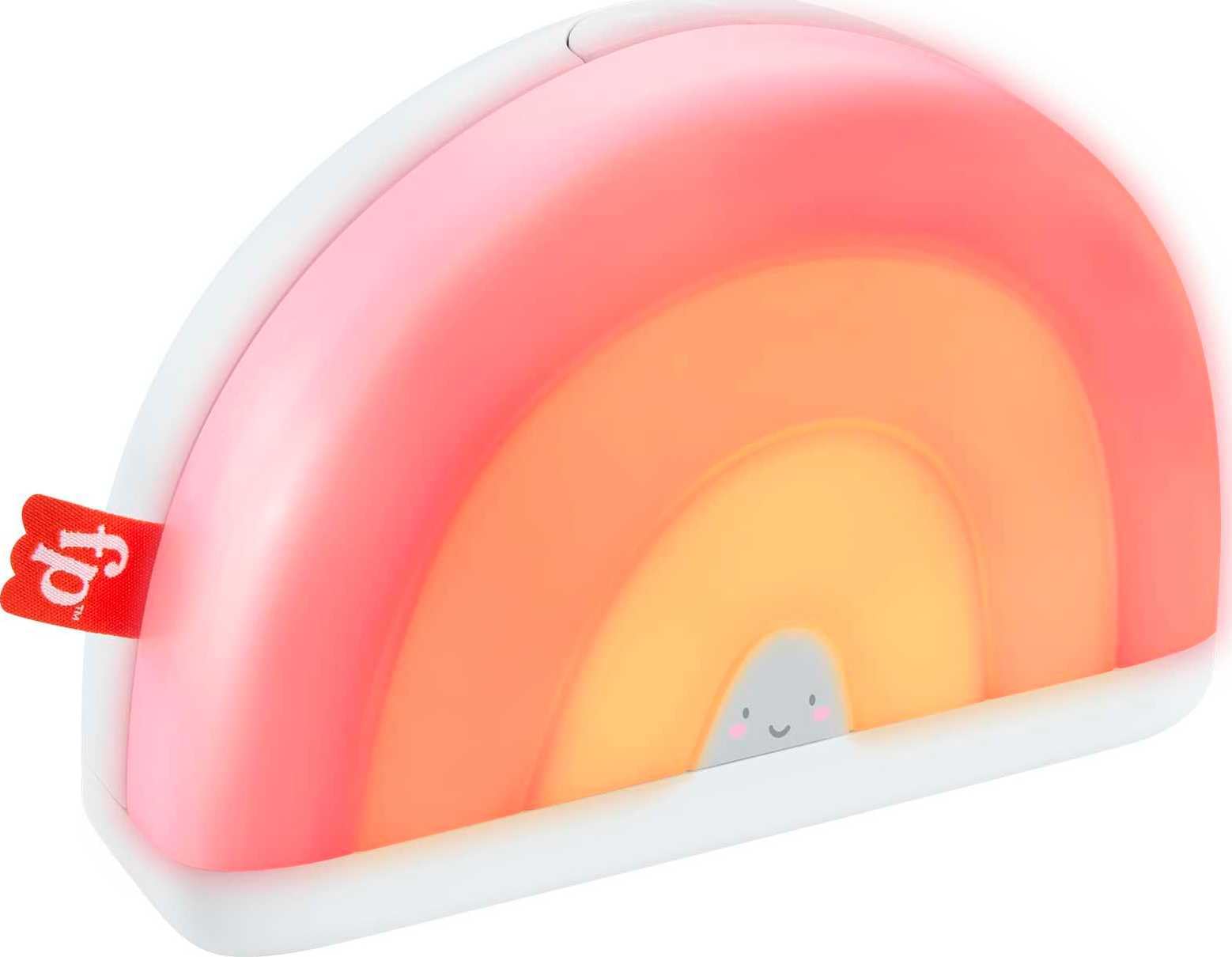 Fisher-Price Arcoíris calmante Juguete con luces cálidas y sonidos relajantes, ayuda para conciliar el sueño, regalo para bebé recién nacido (Mattel HGB91