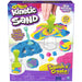 Kinetic Sand, Squish N’ Create with 382g of Blue, Yellow and Pink Play Sand, 5 Tools, Sensory Toys for Kids Aged 3 and Up