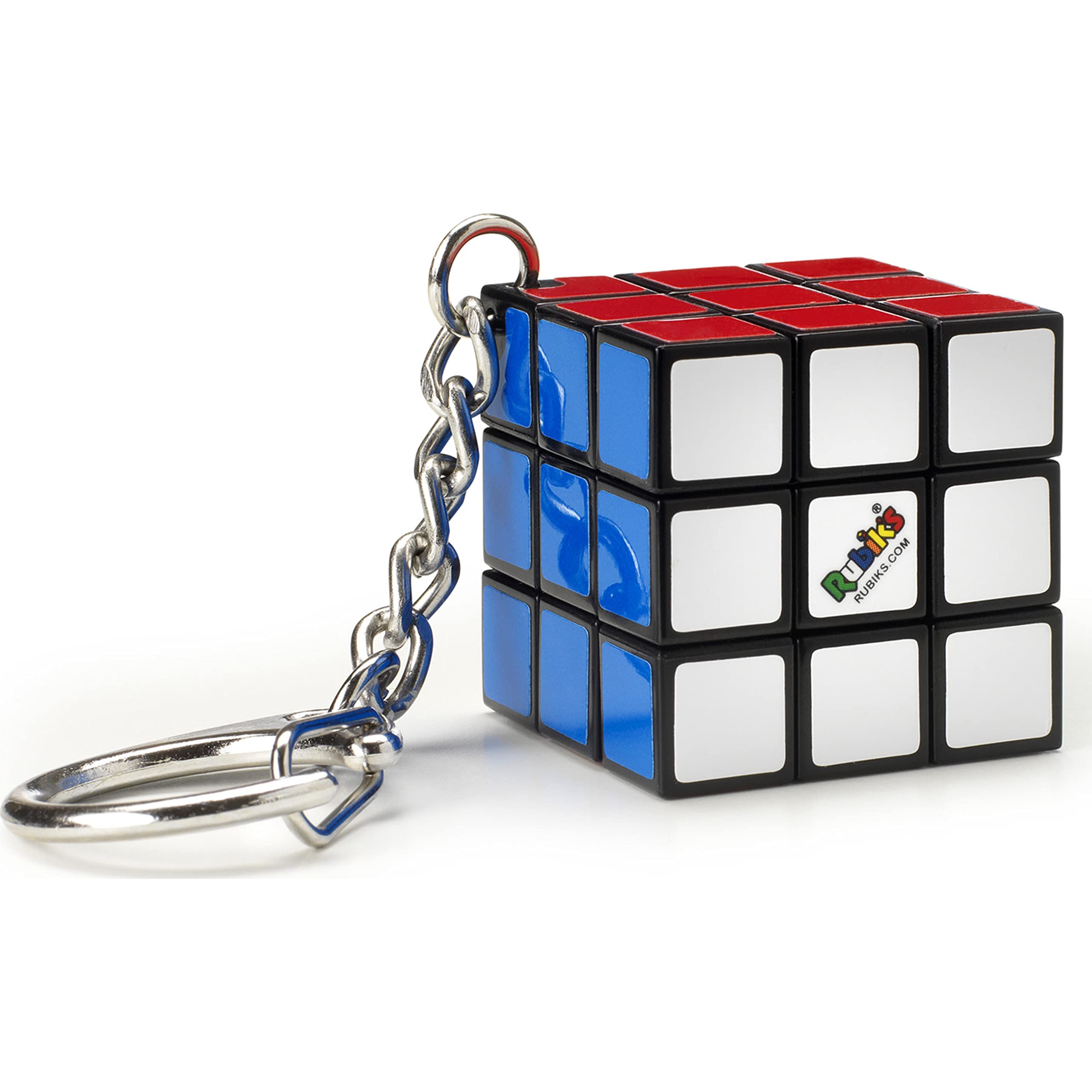 Rubik's Spin Master Rubik's Cube: Klassieke 3x3 kubus met sleutelhanger (6064001