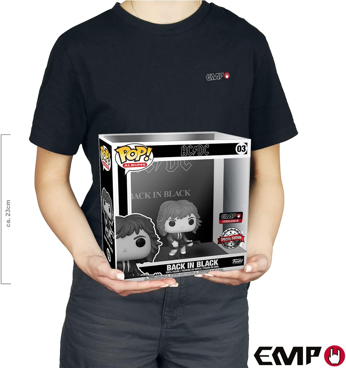 Funko Pop! Albums: AC/DC - Back In Black - Black & White - Music - Collectable Vinyl Figure - Gift Idea - Official Merchandise - Toys for Kids & Adults - Music Fans - Model Figure for Collectors