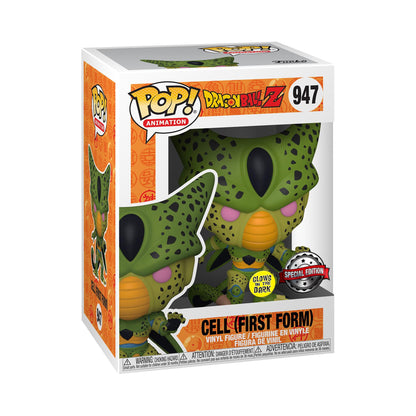 Funko Pop! Animation: DBZ - Cell - (First Form) - Glow In the Dark - Dragon Ball - Collectable Vinyl Figure - Gift Idea - Official Merchandise - Toys for Kids & Adults - Anime Fans