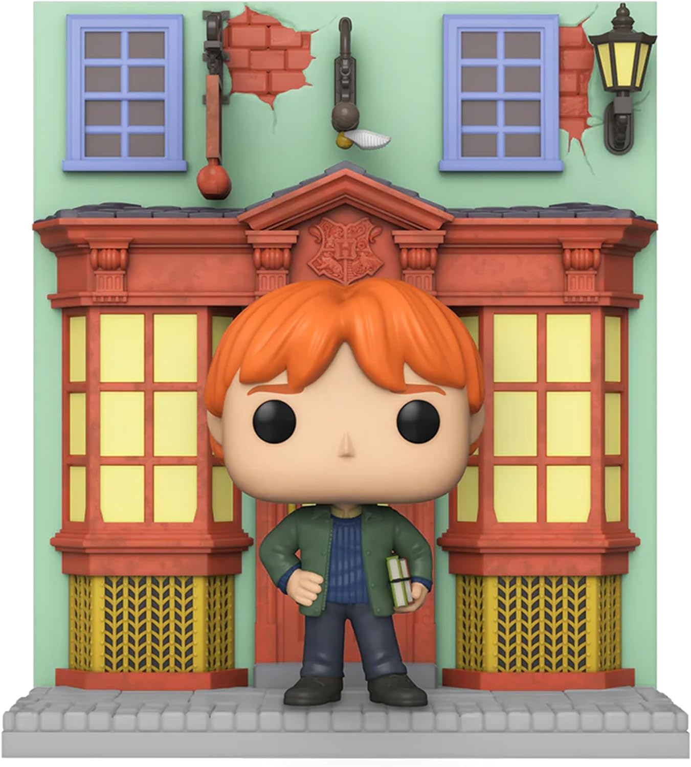 Funko Harry Potter Ron Weasley & Quality Quidditch Supplies (Pop! Deluxe) Pop! No. 142 Unisex Super Pop! Standard