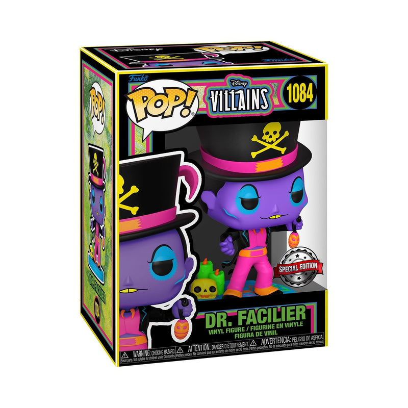 Funko Disney Villains Pop Dr. Facilier (Blacklight) Vinyl Figure Hot Topic Exclusive