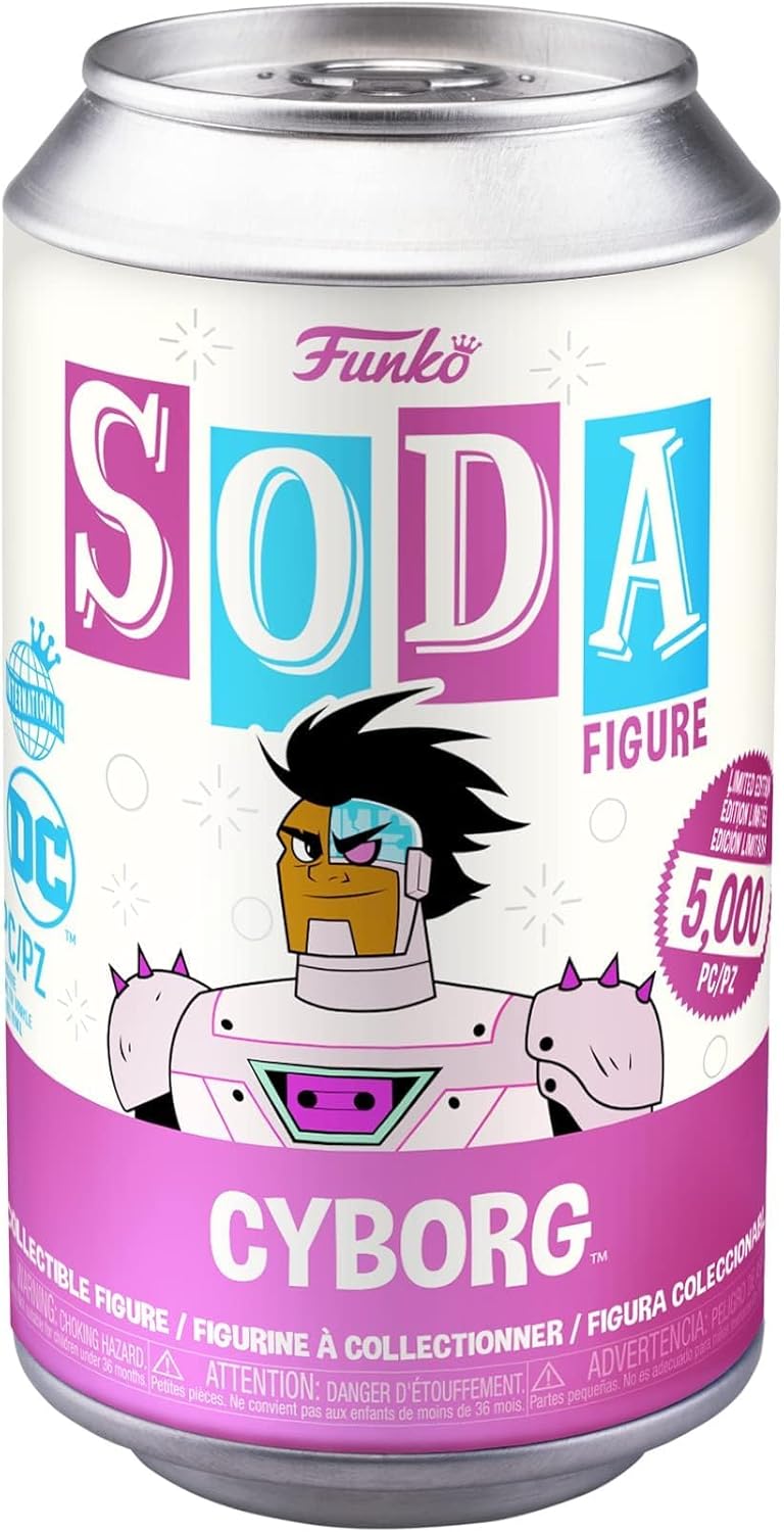 Funko Vinyl SODA: Teen Titans Go - Cyborg w/Chase (GW), Collectible Vinyl Figure - 61652
