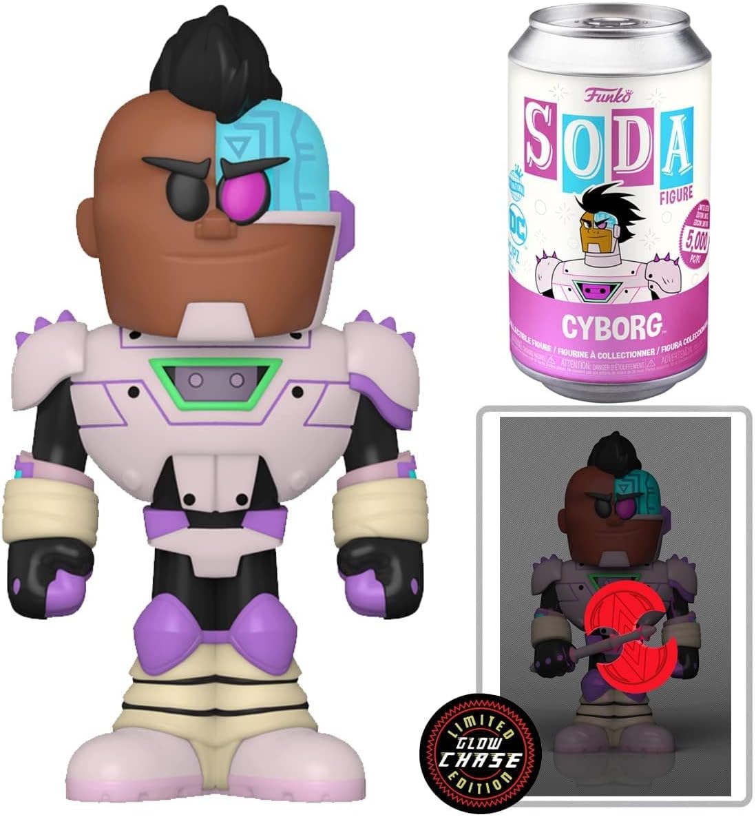 Funko Vinyl SODA: Teen Titans Go - Cyborg w/Chase (GW), Collectible Vinyl Figure - 61652