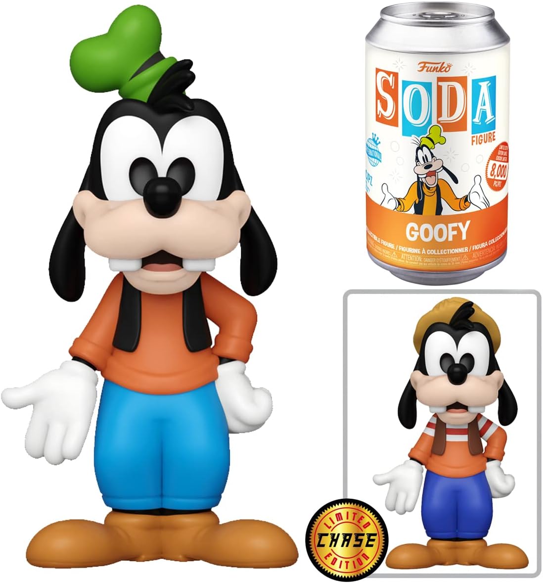 Funko Vinyl SODA: Disney - Goofy w/chase, Collectible Action Vinyl Figure - 61662