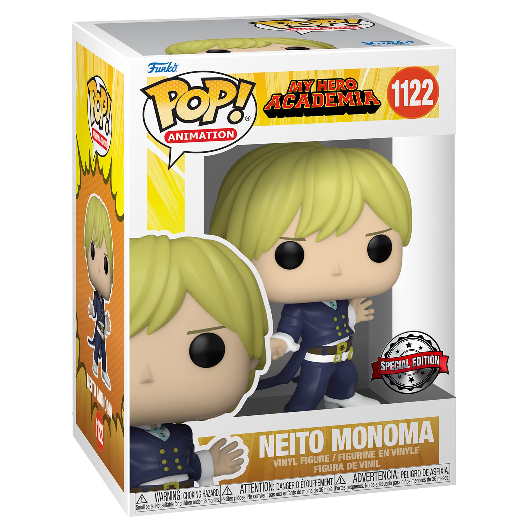 Funko MY HERO ACADEMIA - POP Animation N° 1122 - Neito Monoma 1B