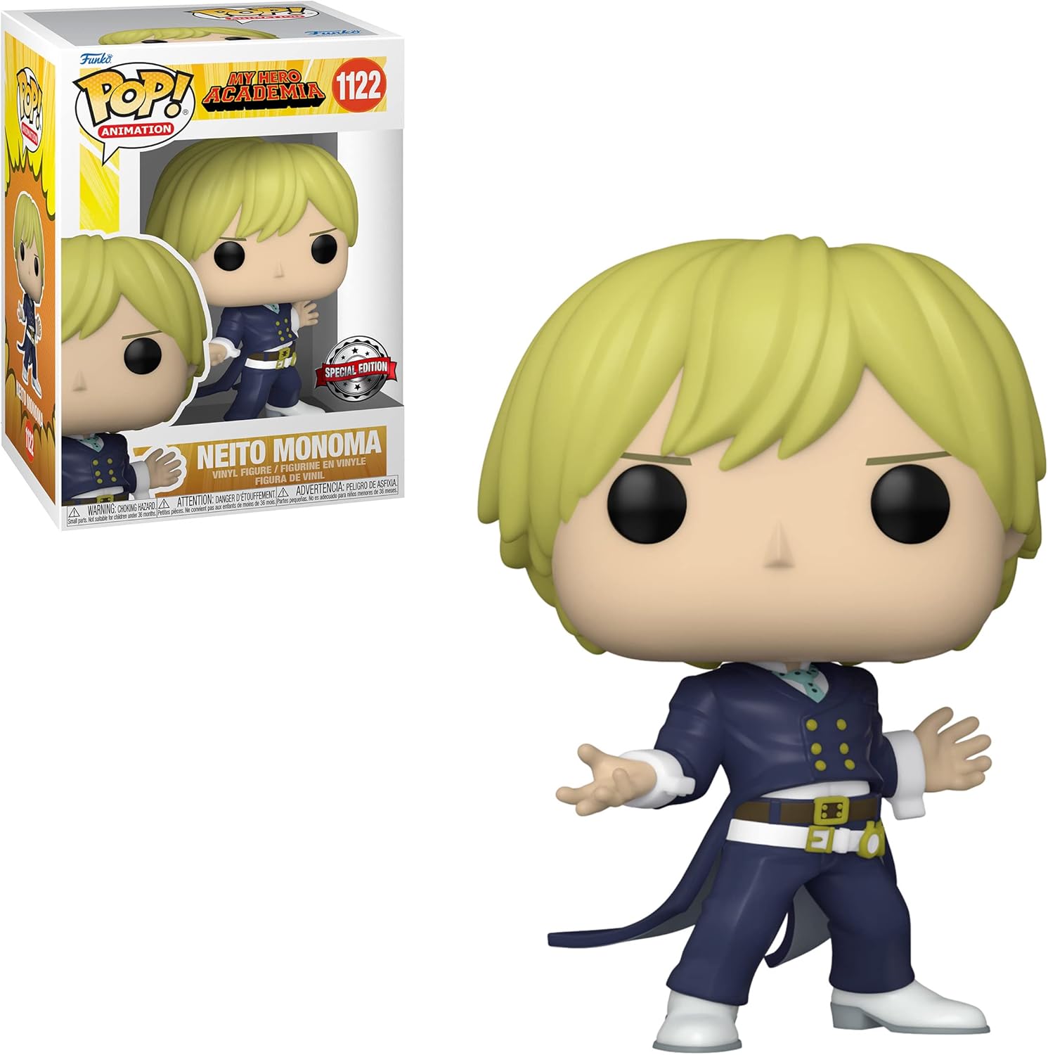 Funko MY HERO ACADEMIA - POP Animation N° 1122 - Neito Monoma 1B